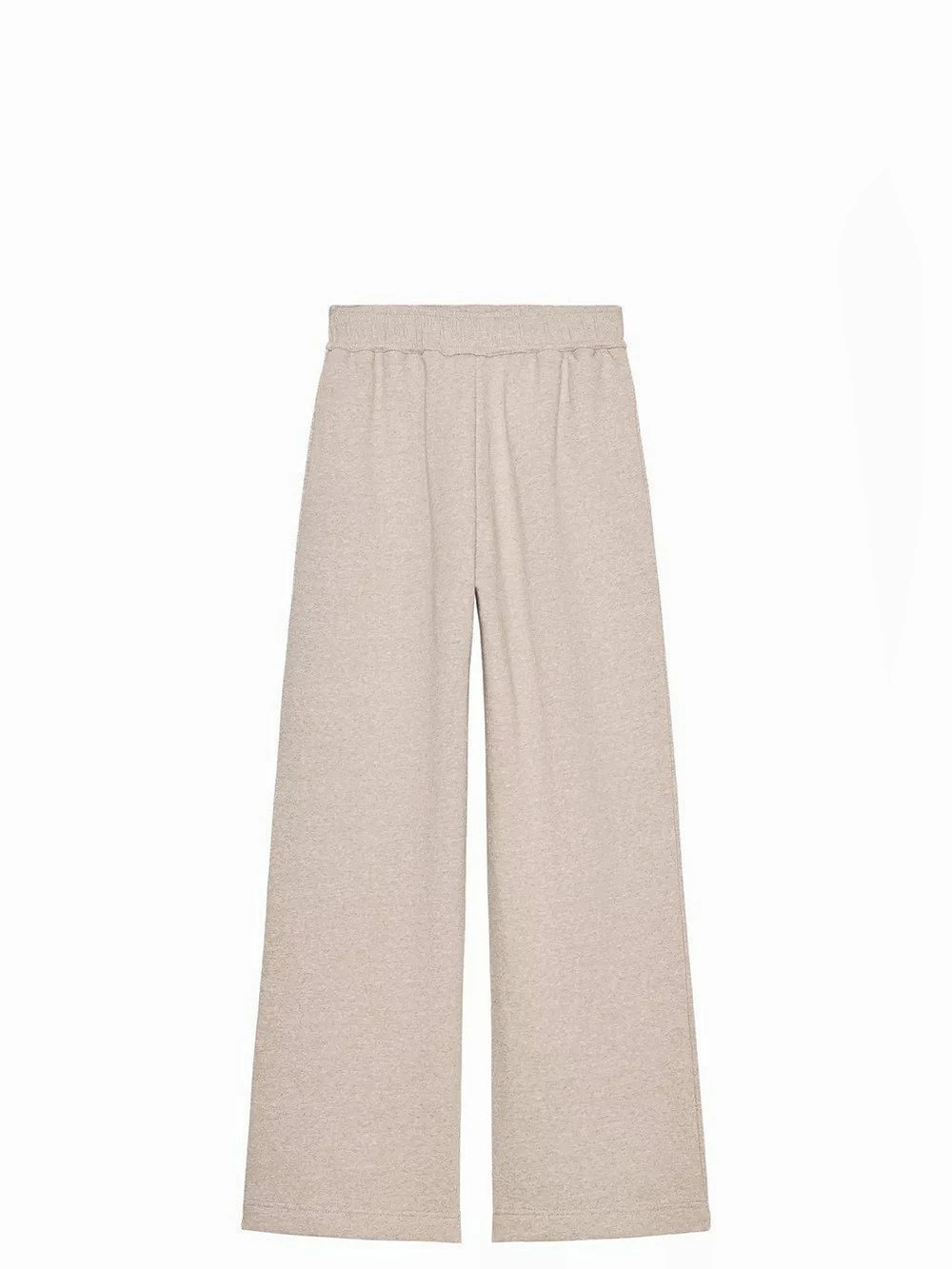 Zara Wide Leg Fleece Pants in Beige Size Large
